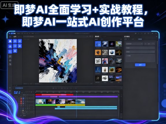 即梦AI全面学习+实战教程，即梦AI一站式AI创作平台-小白项目网