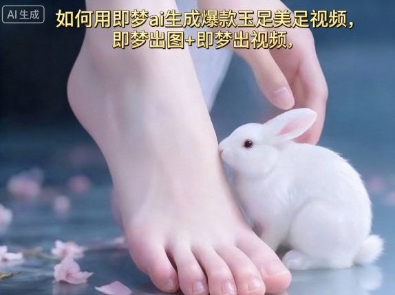 如何用即梦ai生成爆款玉足美足视频，即梦出图+即梦出视频，快速涨粉-小白项目网