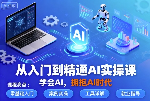 从入门到精通AI实操课，学会AI，拥抱AI时代-小白项目网