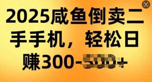 2025闲鱼倒卖二手手机，高客单，高利润，轻松日入3张-小白项目网