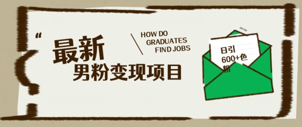 最新男粉变现项目，日引100+S粉，流量爆炸，小白轻松上手-小白项目网
