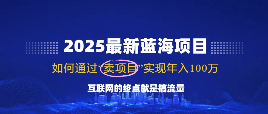 （14305期）2025最新蓝海项目，零门槛轻松复制，月入10万+，新手也能操作！-小白项目网